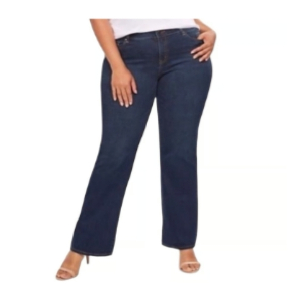 Lane bryant straight fit slim boot  genius fit jeans. Size 14 petite. New w/tags - Picture 5 of 5